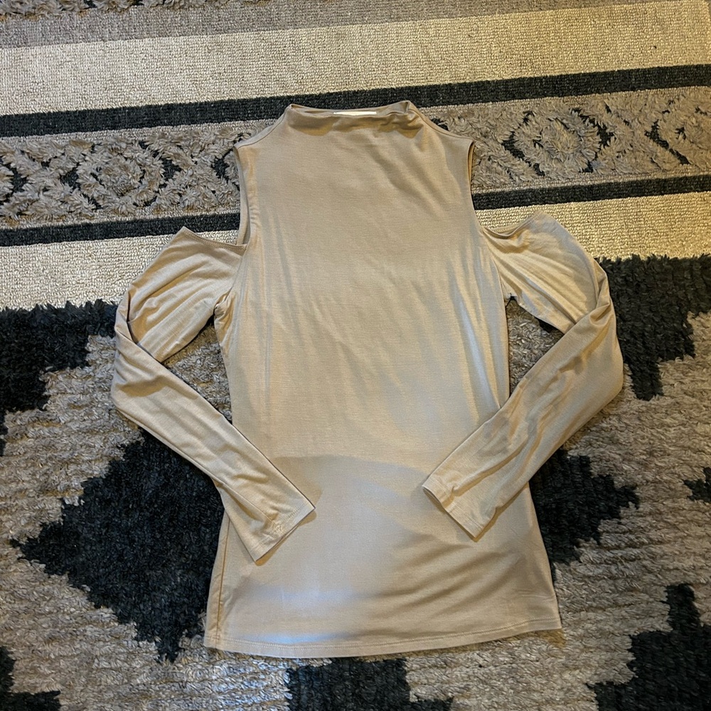 Bohme Beige Long Sleeve Top